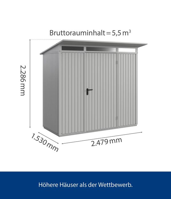 Hörmann Berry-Gerätehaus Classic-P Typ 1,