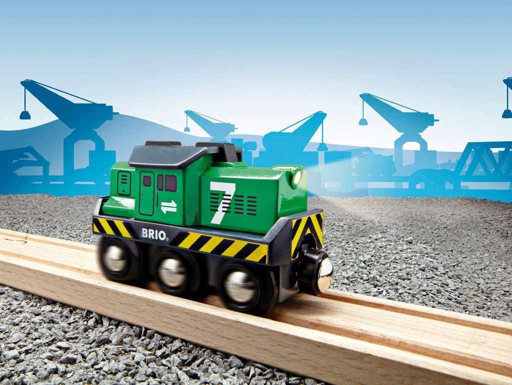 BRIO Spiel Batterie-Frachtlok