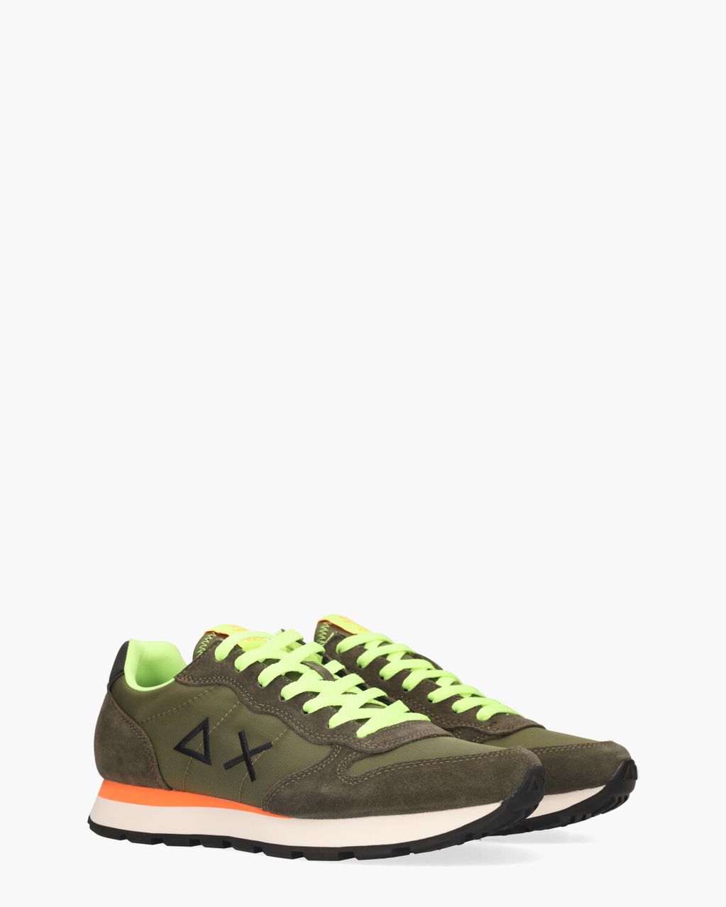 SUN68 Tom Fluo Legergroen Herensneakers