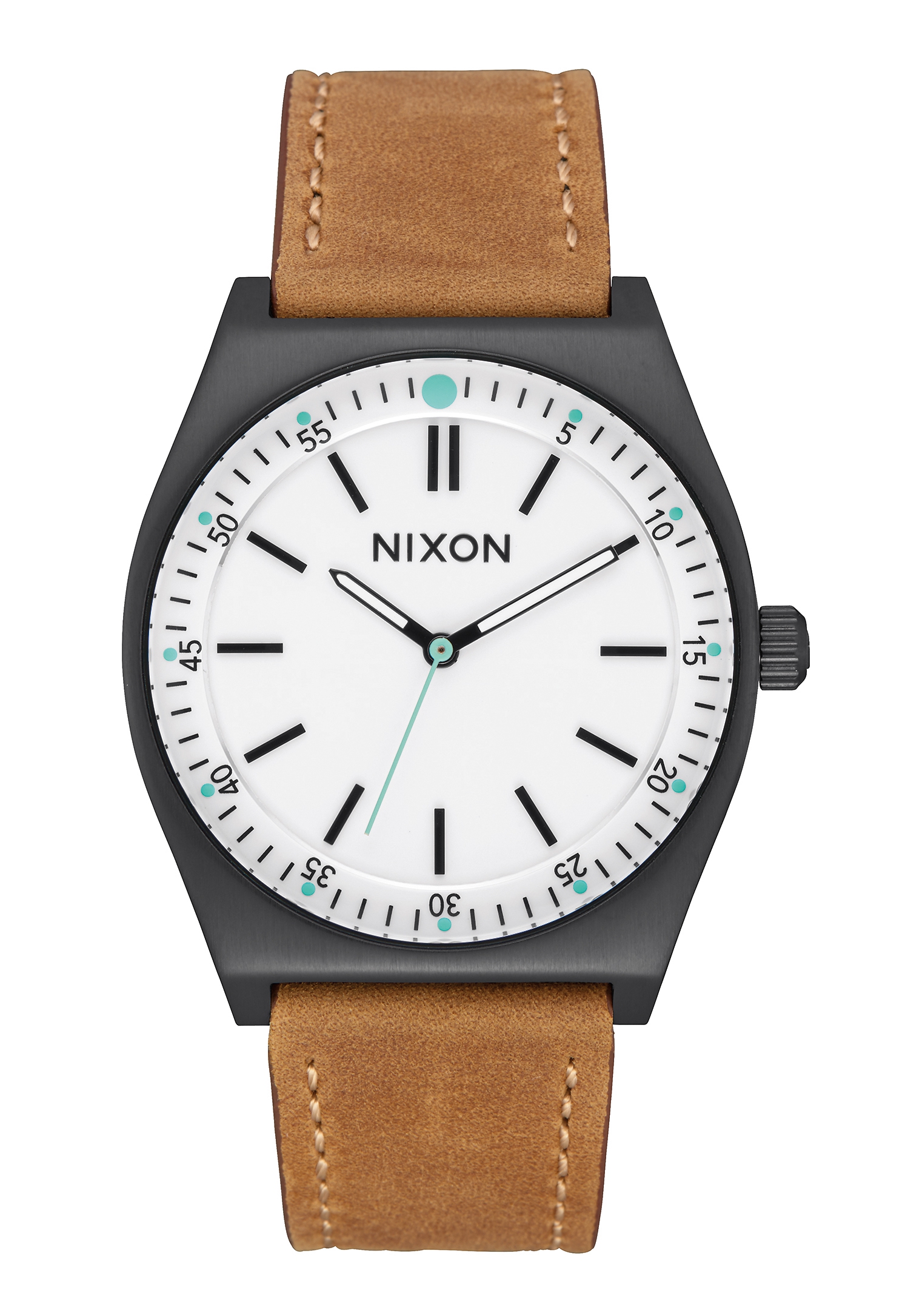 Nixon The Crew Leather Black / White / Saddle A1188-2770