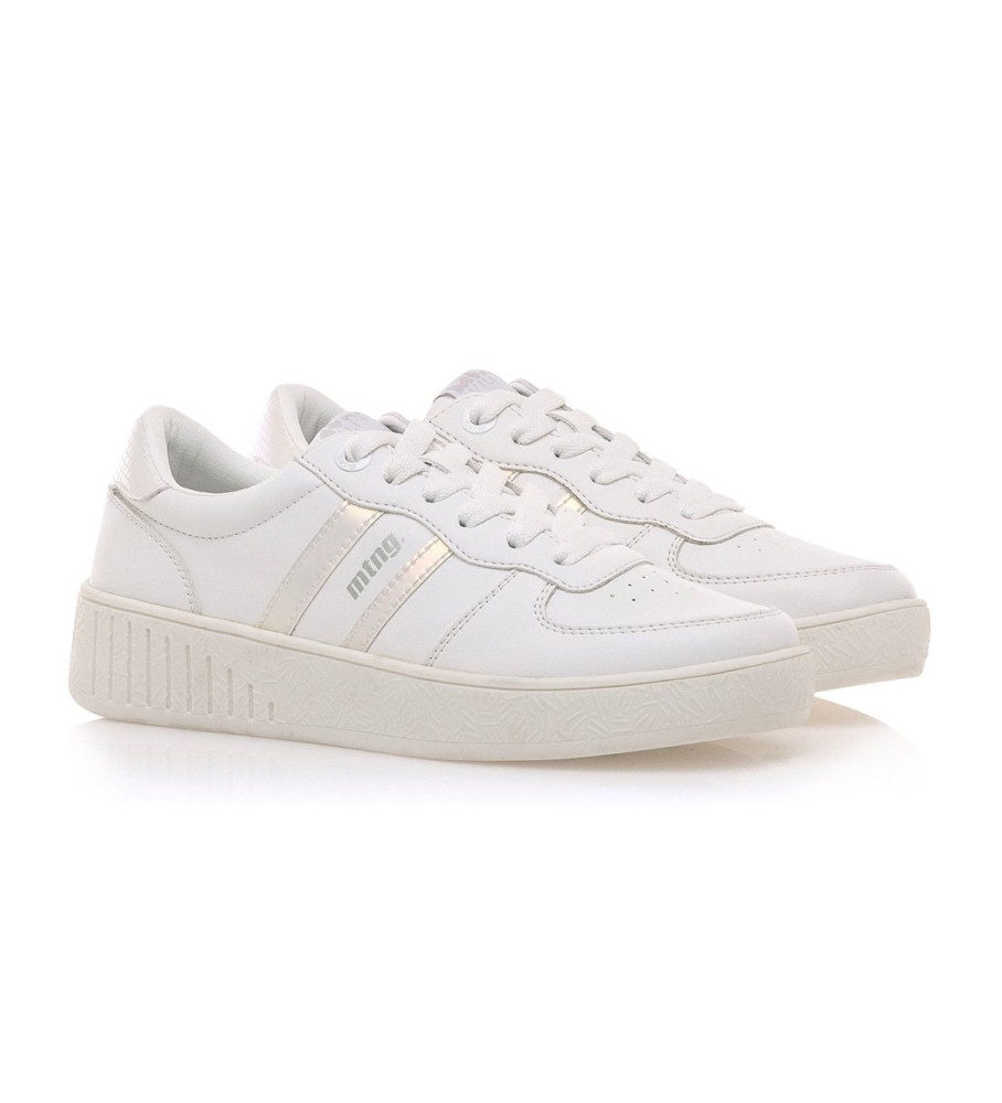 Tênis Mustang Delta Branco - Salto Anabela de 4,5 cm -