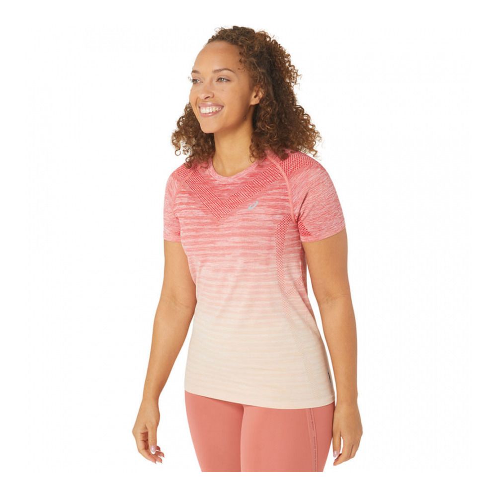 Asics SEAMLESS - Tee-shirt Femme pale apricot/light garnet