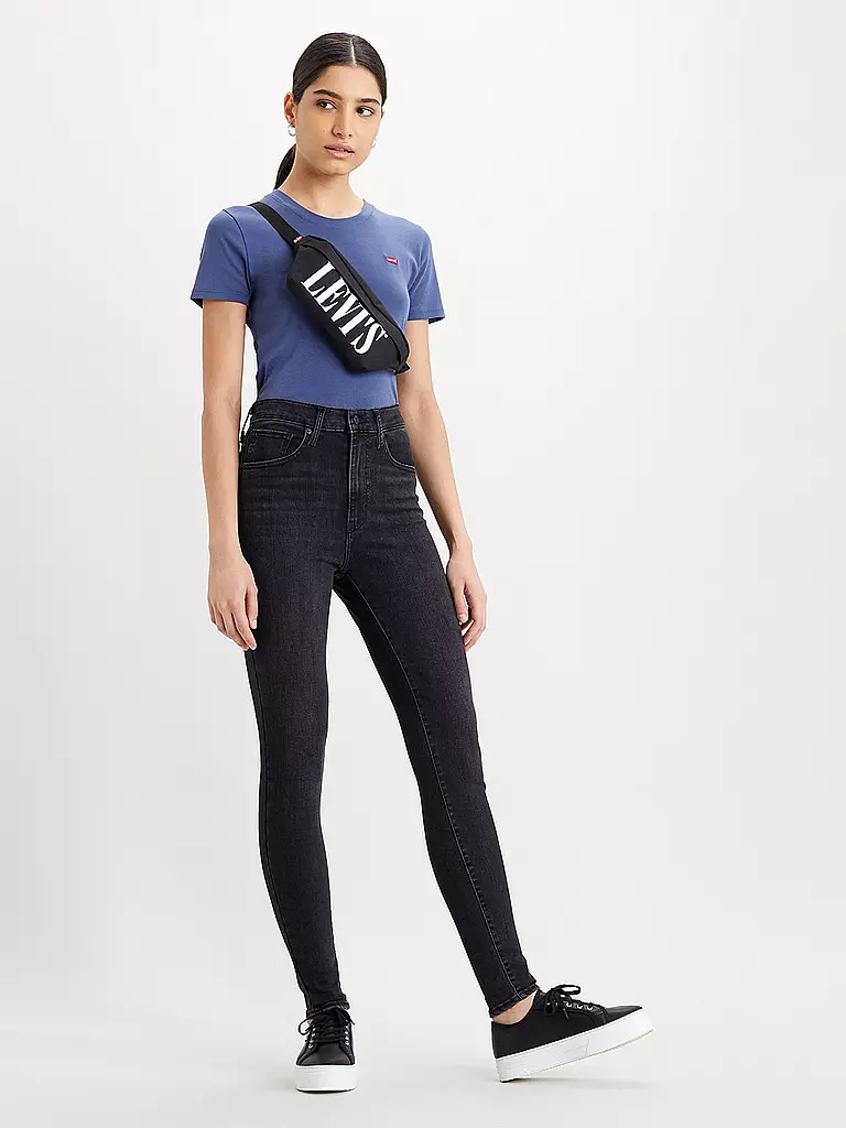 LEVI'S® Highwaist Jeans Super Skinny Fit MILE schwarz