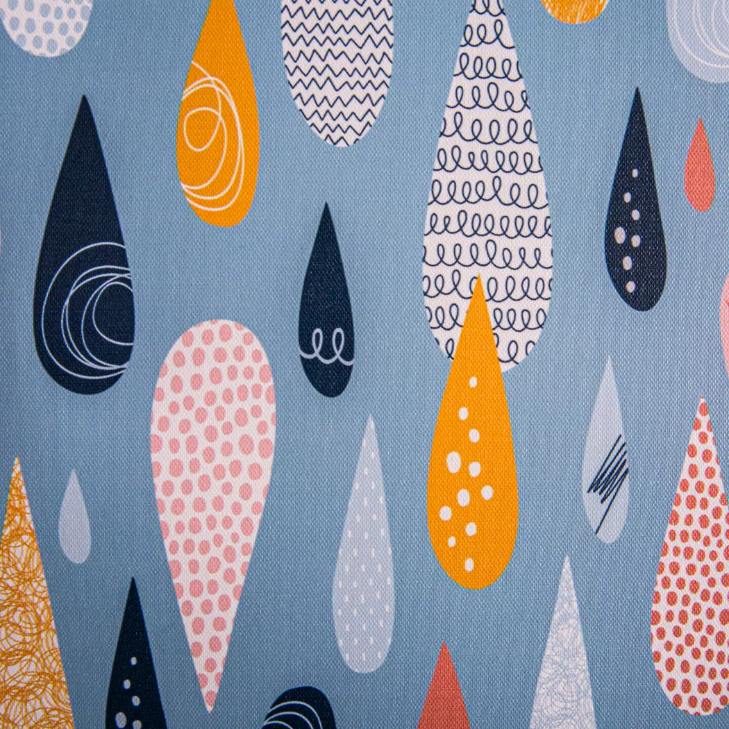 Wandbild 30 x 40 cm Tropfen in Blau