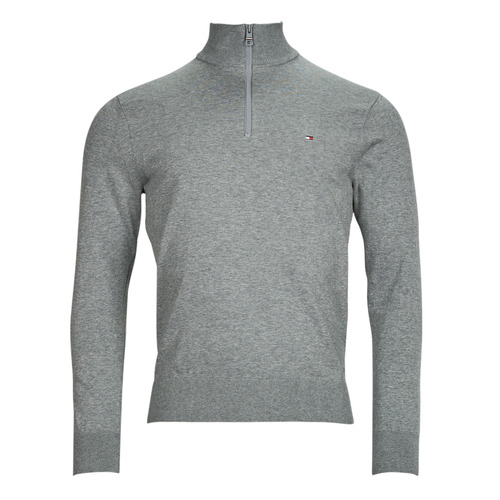 Tommy Hilfiger - 1985 ZIP MOCK - Gris