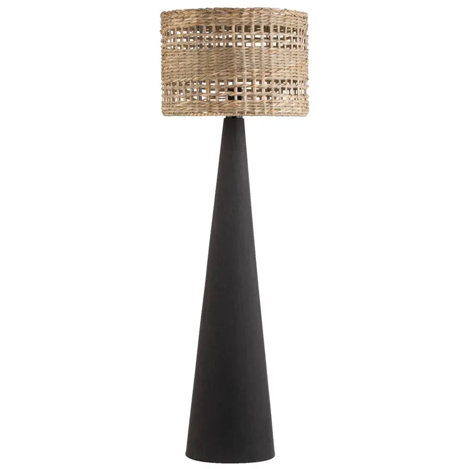 Vloerlamp Rita E27 - naturelkleur - 115xØ36 cm