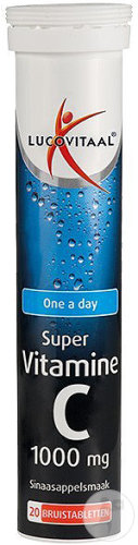 Lucovitaal Super Vitamine C 1000mg One A Day 20 Comprimés Effervescents