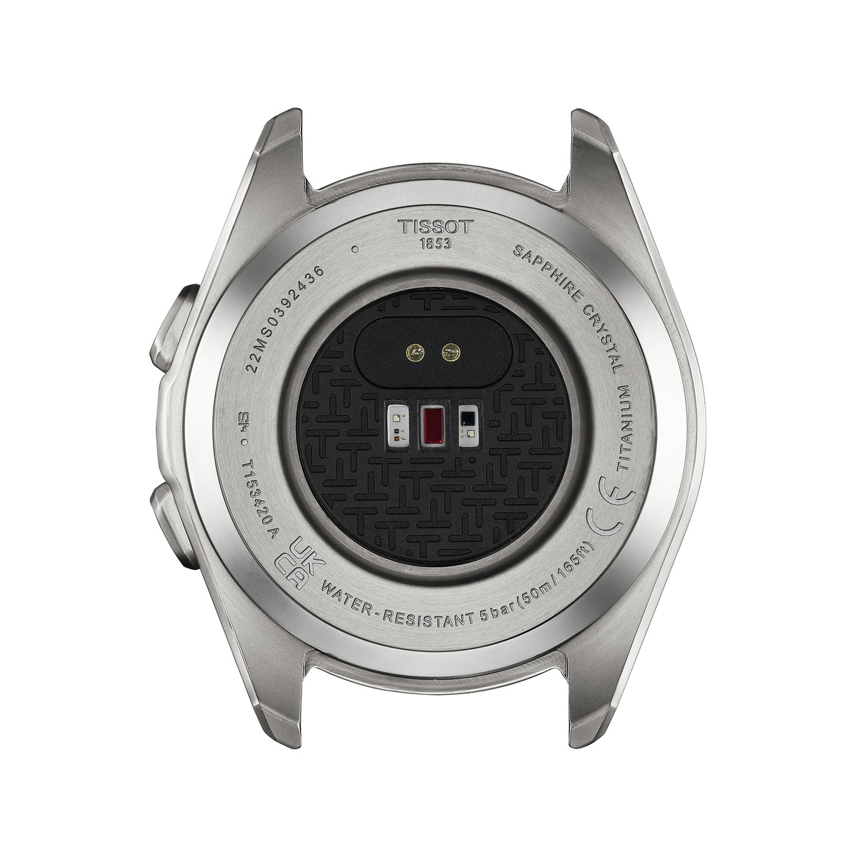 Montre TISSOT Touch collection homme solaire, bracelet silicone bleu