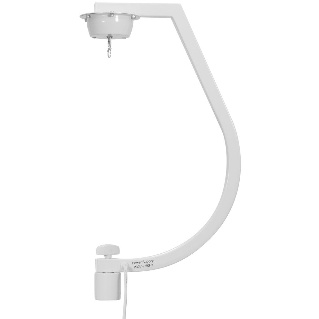 Eurolite spiegelbolmotor 30 centimeter met statief wit