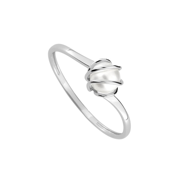 Bague Femme - perle - Or 18 Carats