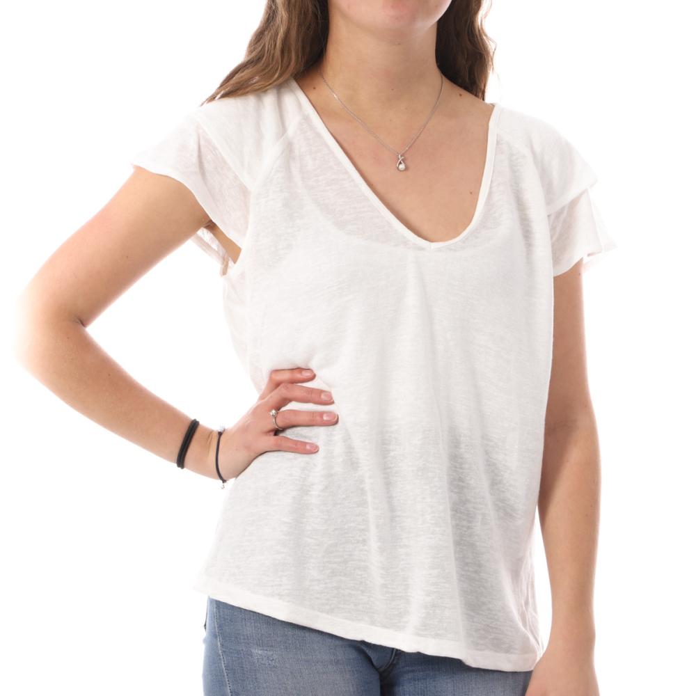 Vero Moda T-shirt Blanc Femme Vero Moda Lina