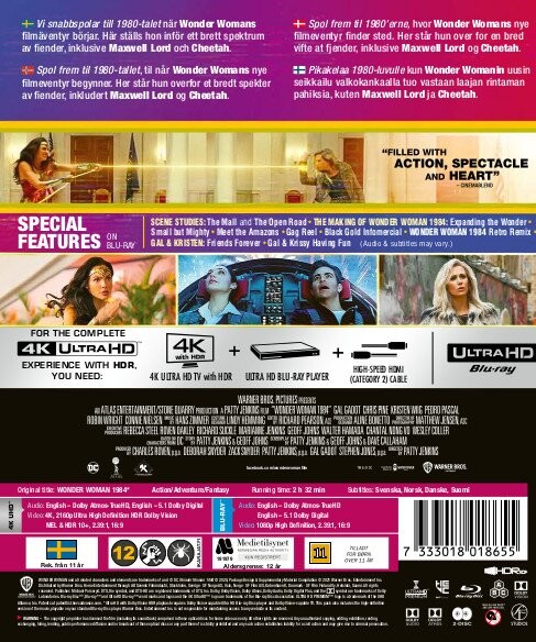 Wonder Woman 1984 - 4K Ultra HD Blu-Ray