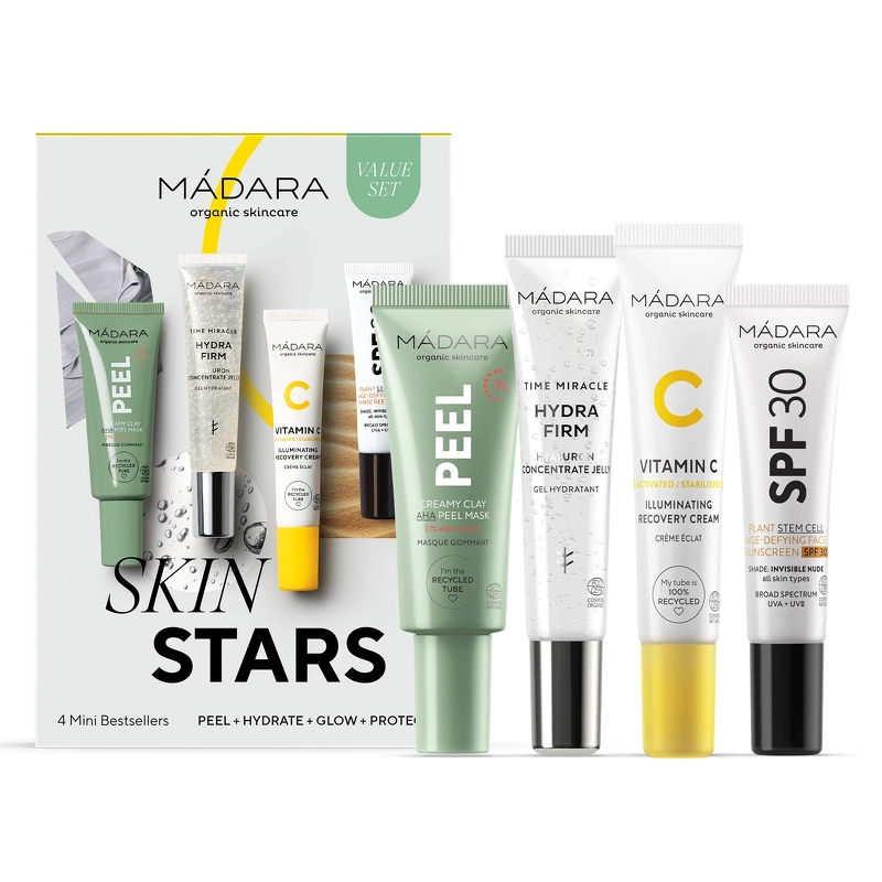 MÁDARA Skin Stars 4 Mini Bestsellers set