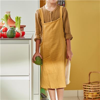 Tablier japonais en gaze de coton pour enfant