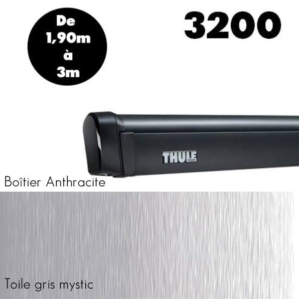 Store THULE Omnistor 3200 Anthracite de 1,90 à 3 m