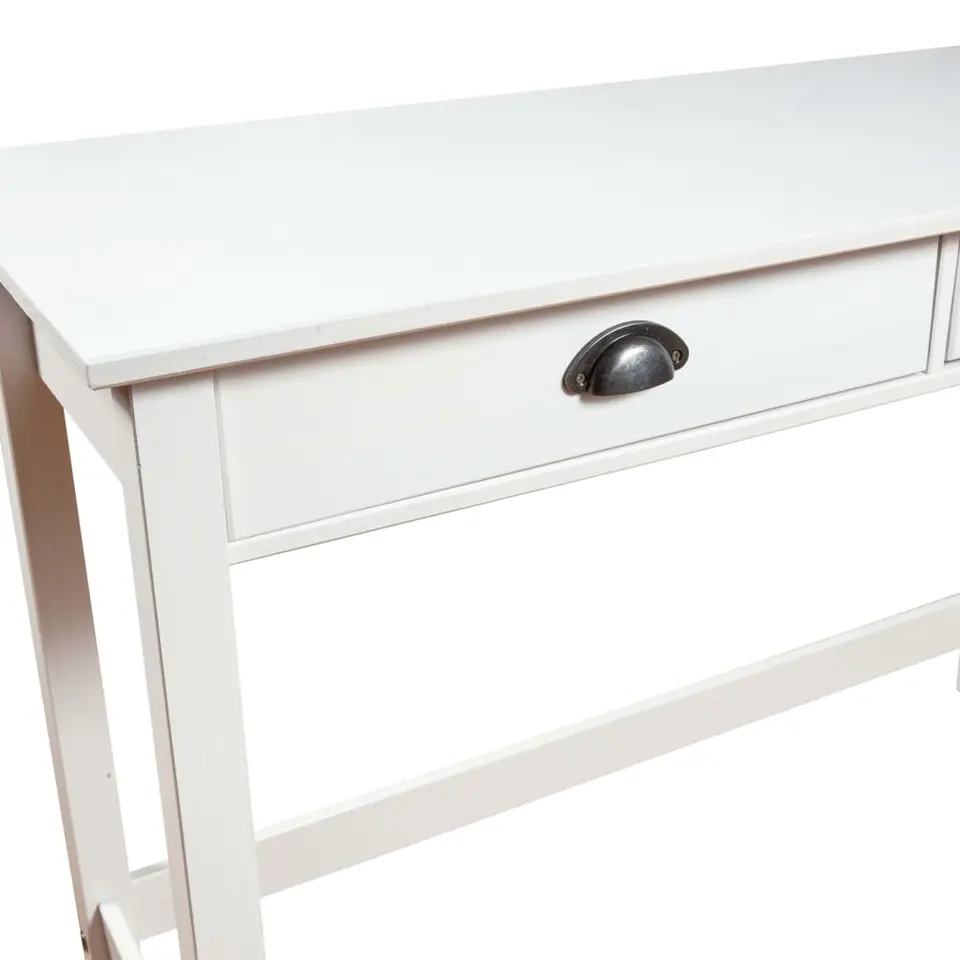 vidaXL - Wandtafel - Wit - Grenenhout