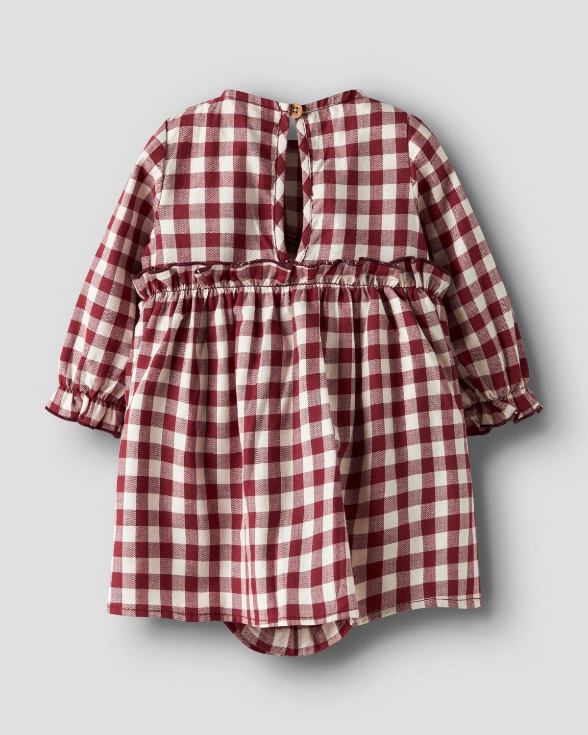 Kjole Baby M/ Volanger – Øko bomull | NBFRIO LS LOOSE BODY DRESS LIL