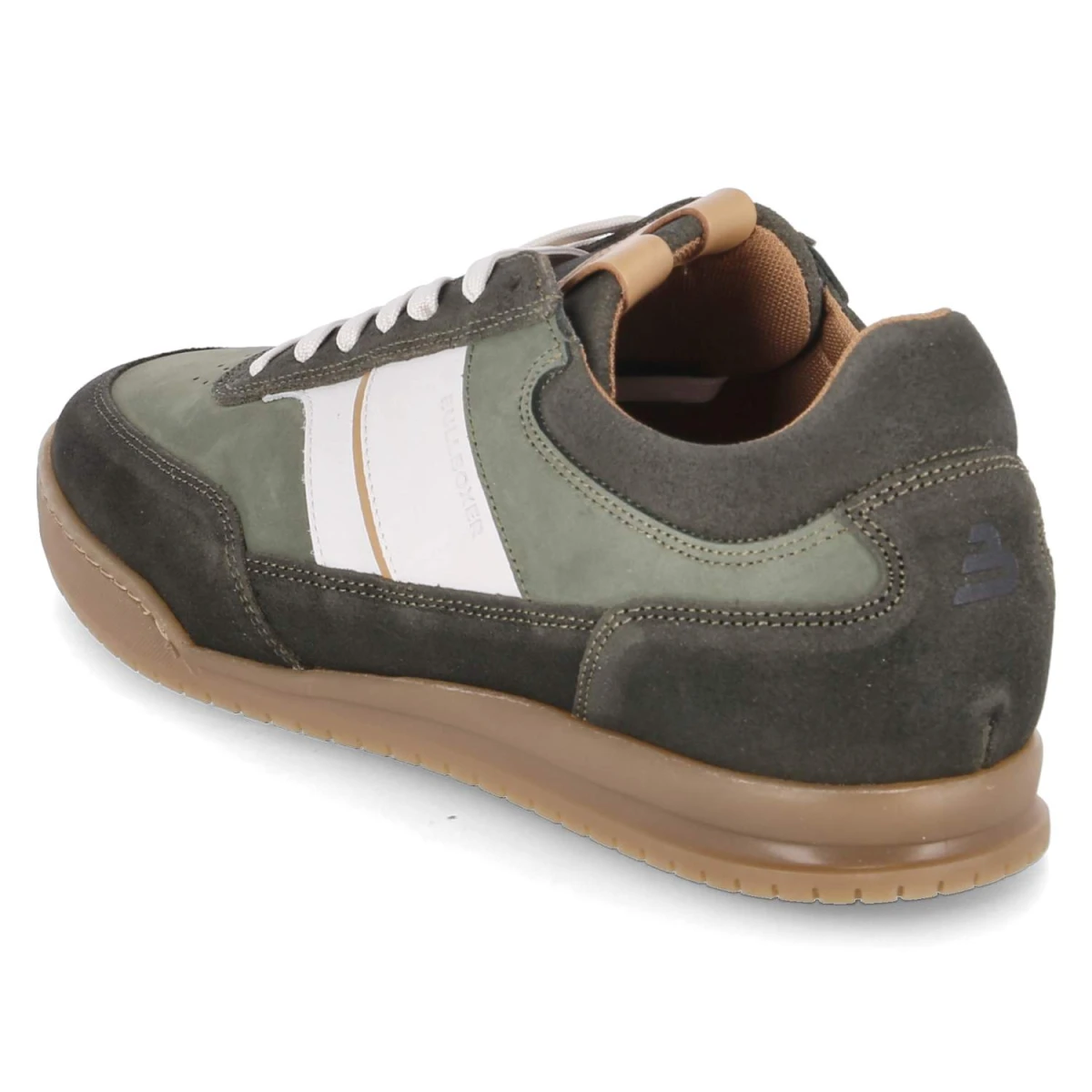 BullboxerLow Sneaker - moss green-white