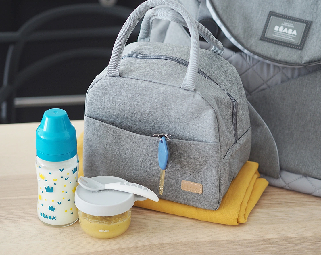 Kühltasche LUNCH (25x14,5x21,5) mit Tragegriffen in heather grey