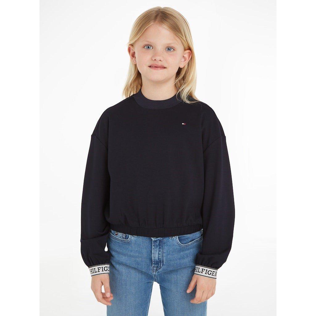 Tommy Hilfiger Monotype Tape Crew Neck Jumper Junior