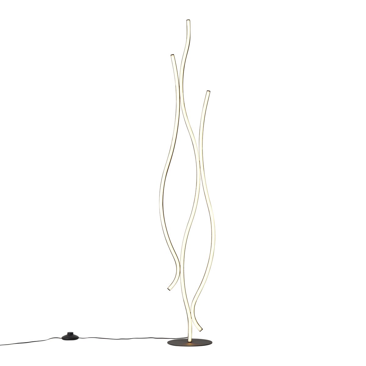 Design vloerlamp zwart incl. LED dimbaar - Ying