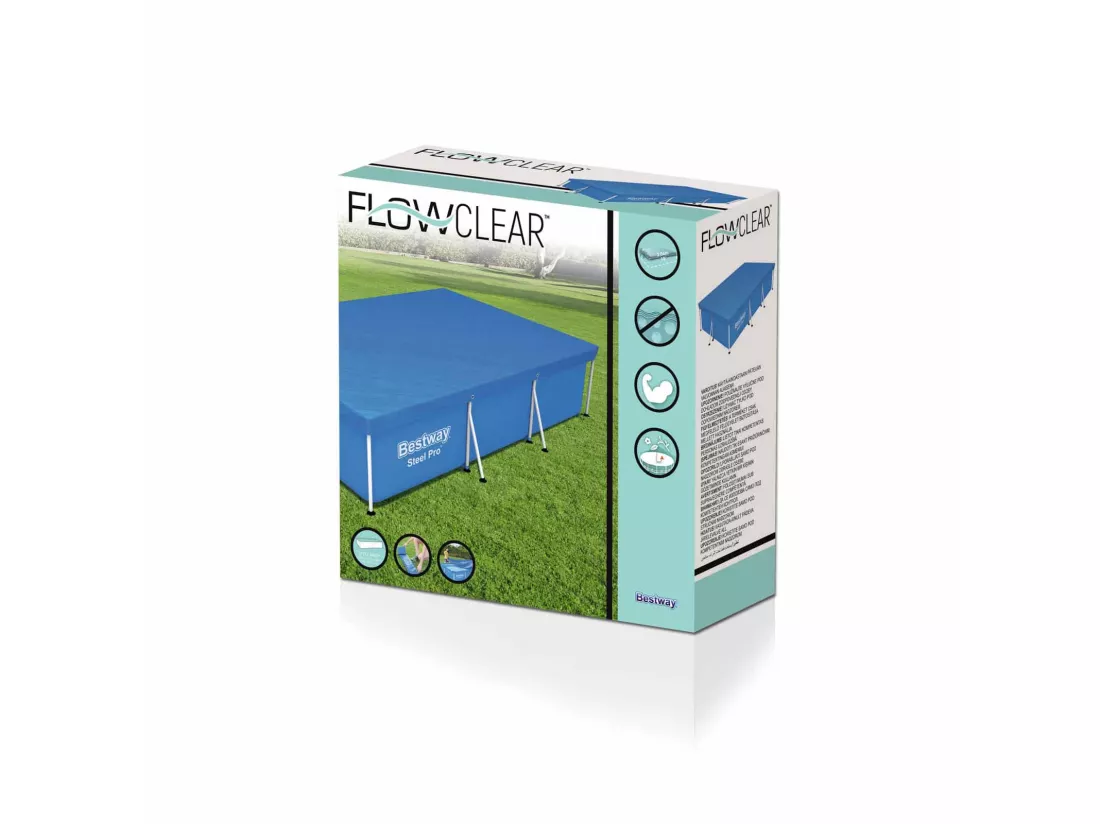 Bâche Hivernage pour Piscine Hors-sol Bestway 304x205 cm Rectangulaire
