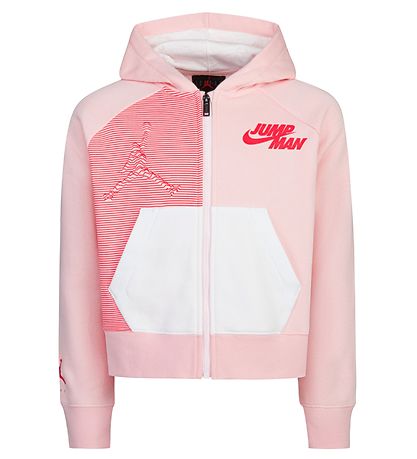 Jordan Cardigan - BIG Jumperman X Nike - Atmosphäre m. Neon Pink