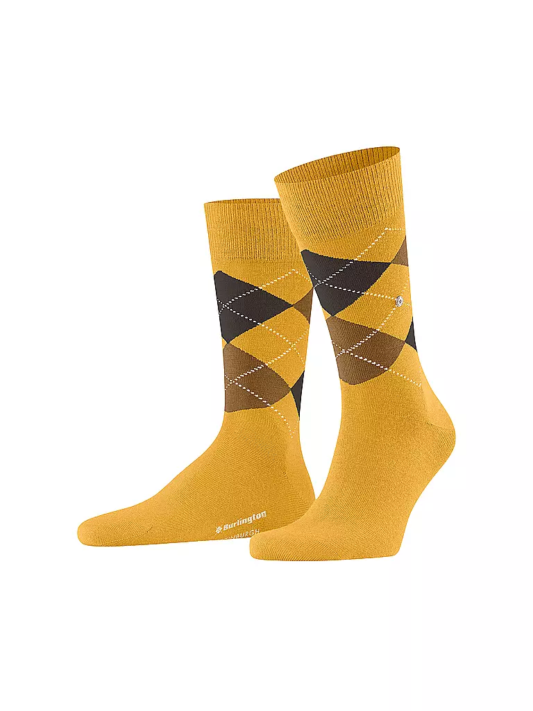 BURLINGTON Herren Socken EDINBURGH solar gelb