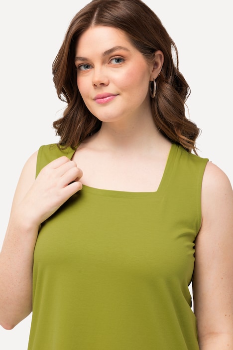 Longtop, Classic Fit, Carree-Ausschnitt, ärmellos