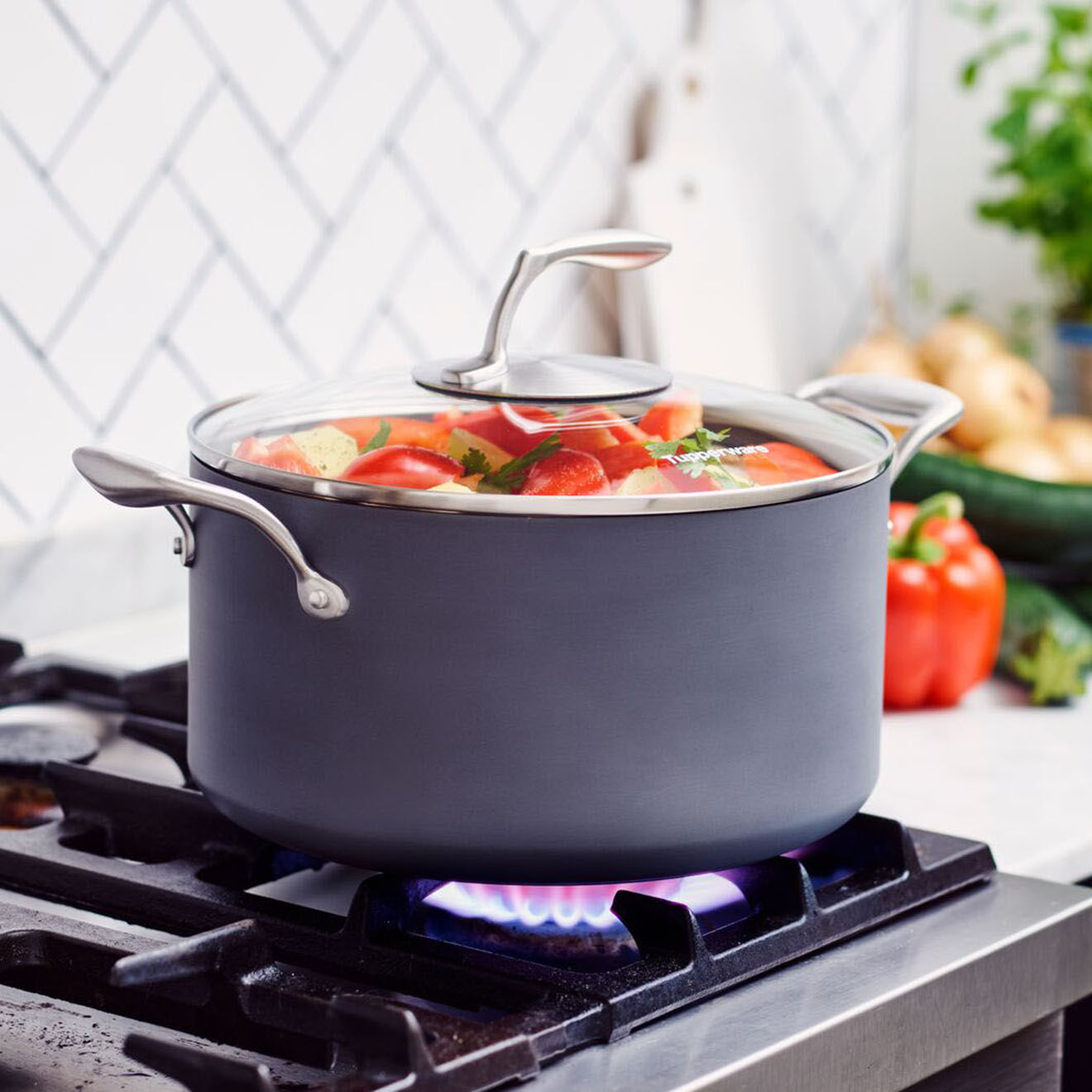 Tupperware Faitout induction Black Series noir/gris - 39x32x18 cm