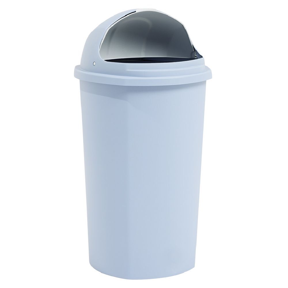 Poubelle à rabat bleue Ø39,5xH75cm 50L