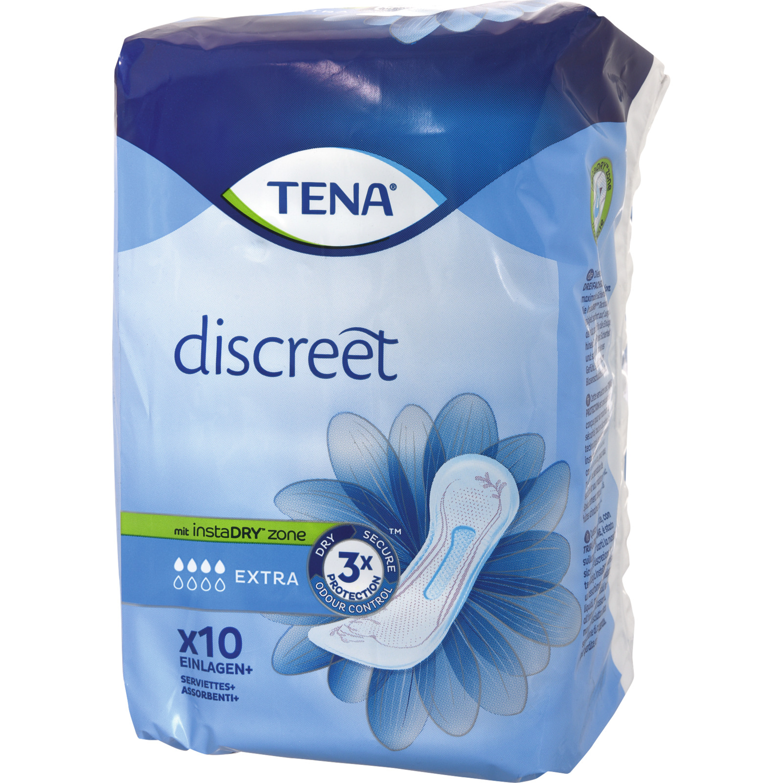 Tena Discreet Einlagen Extra InstaDRY 10 Stück