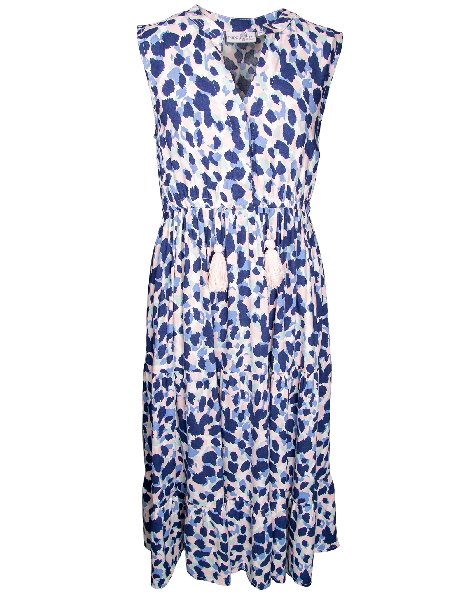 Kleid LEOPARD ärmellos in jeans blue