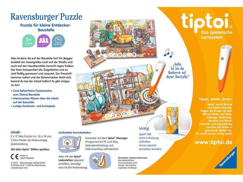 tiptoi Puzzle Baustelle Das tiptoi Puzzle für kleine Entdecker