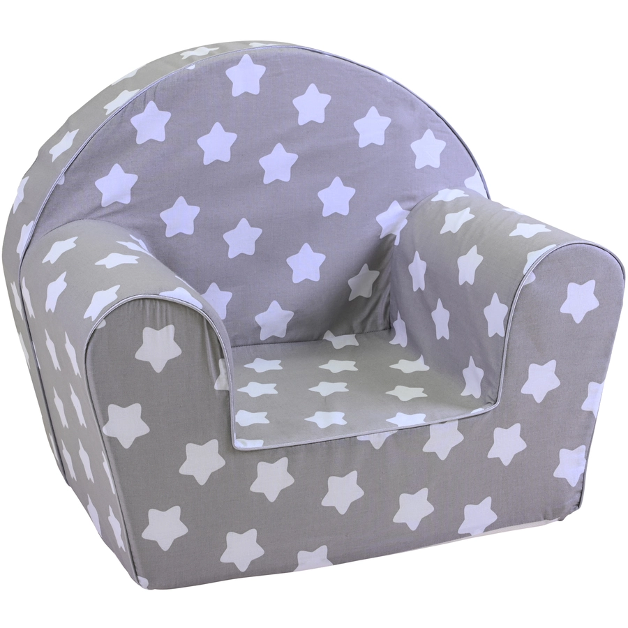 knorr toys® Kindersessel Grey white stars weiß