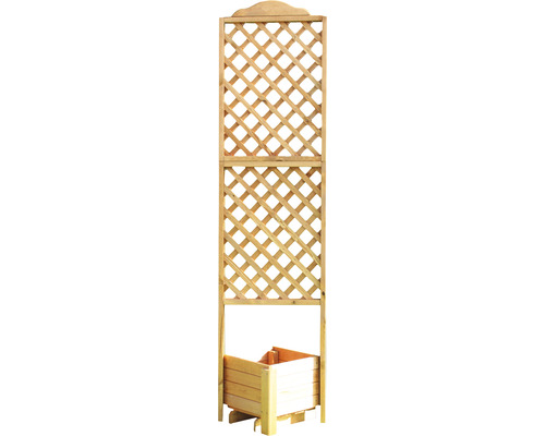 Houten plantenbak “Romantica” 38 x 38 x 210 cm honingkleurig