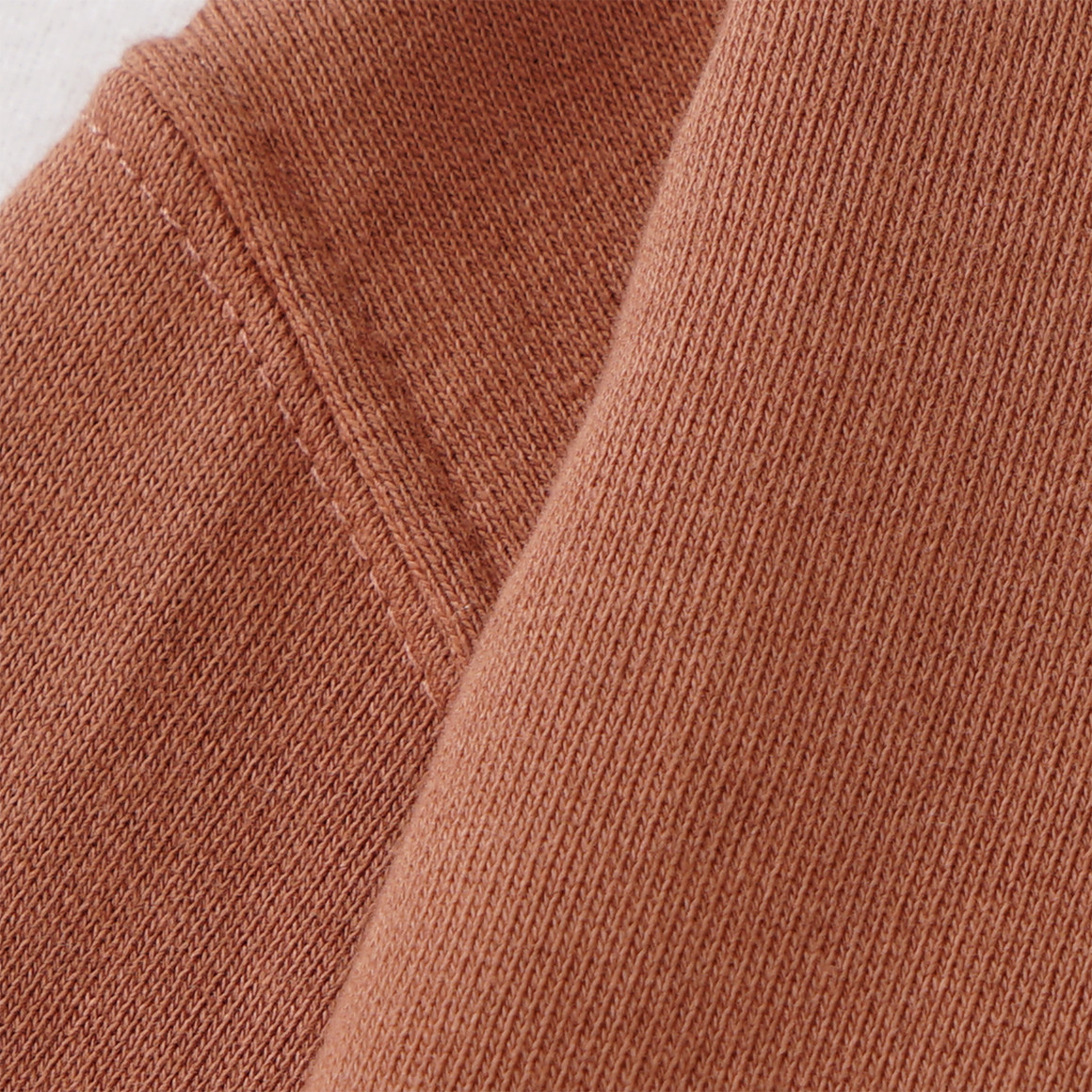 Topomini Pure Collection Baby Sweatshirt mit Kängurutasche terracotta