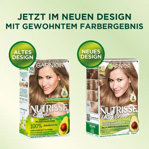 Ultra Crème Dauerhafte Pflege-Haarfarbe 7 Toffee Mittelblond