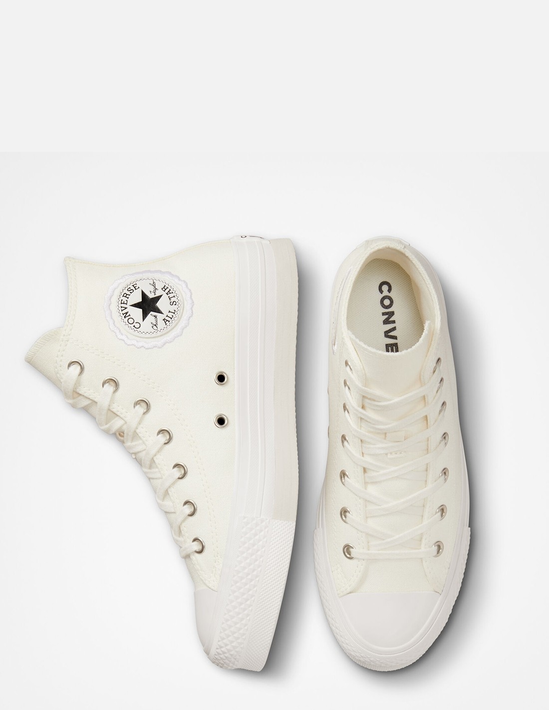converse Sneakers compensées Femme ctas eva lift hi Blanc