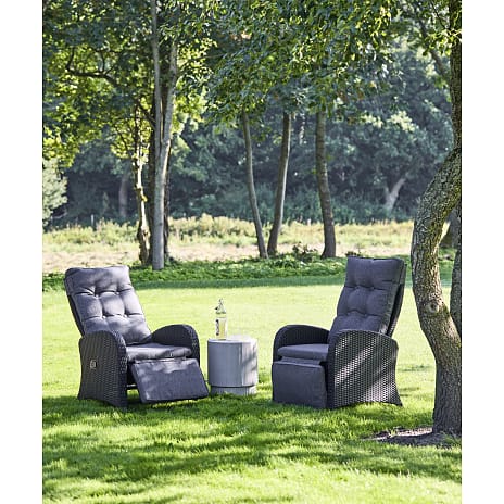 Cambridge loungestol, sort