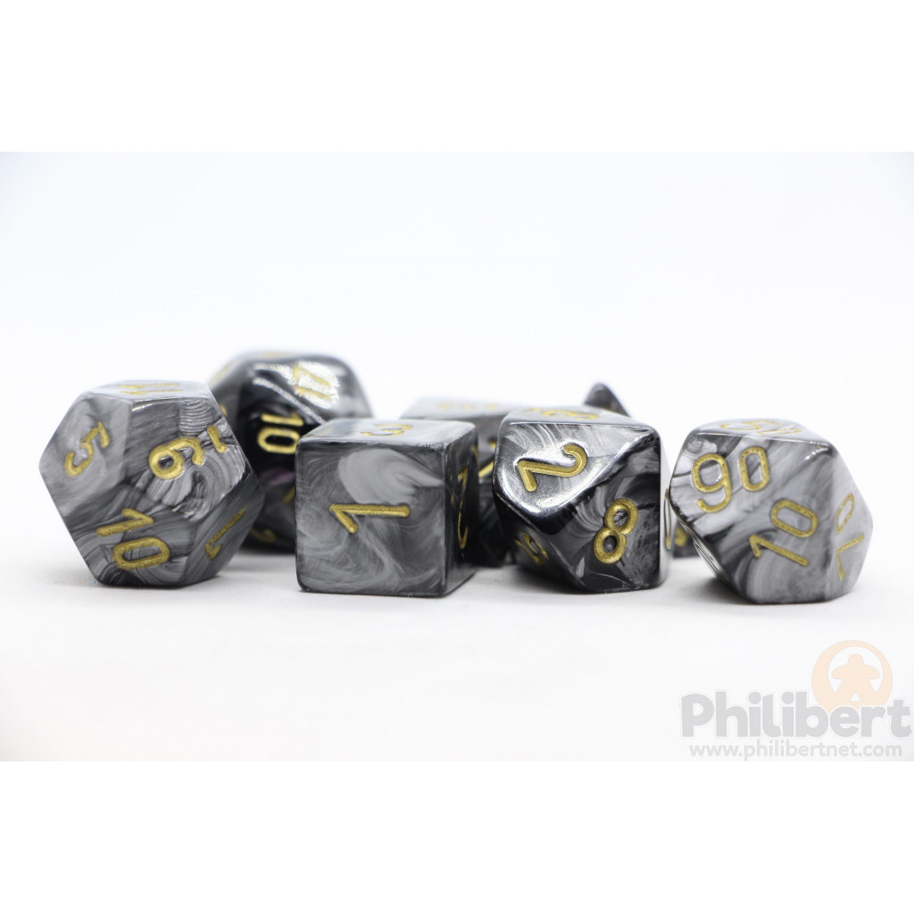 Set de 7 Dés JDR Chessex : Lustrous