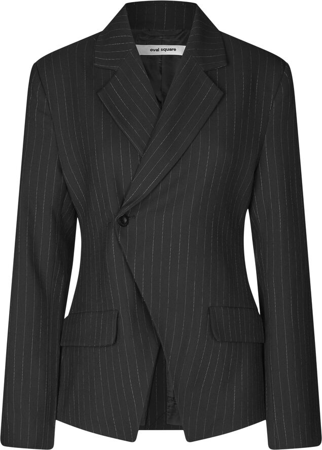 Oval Square Clyde Blazer Black pinstripe