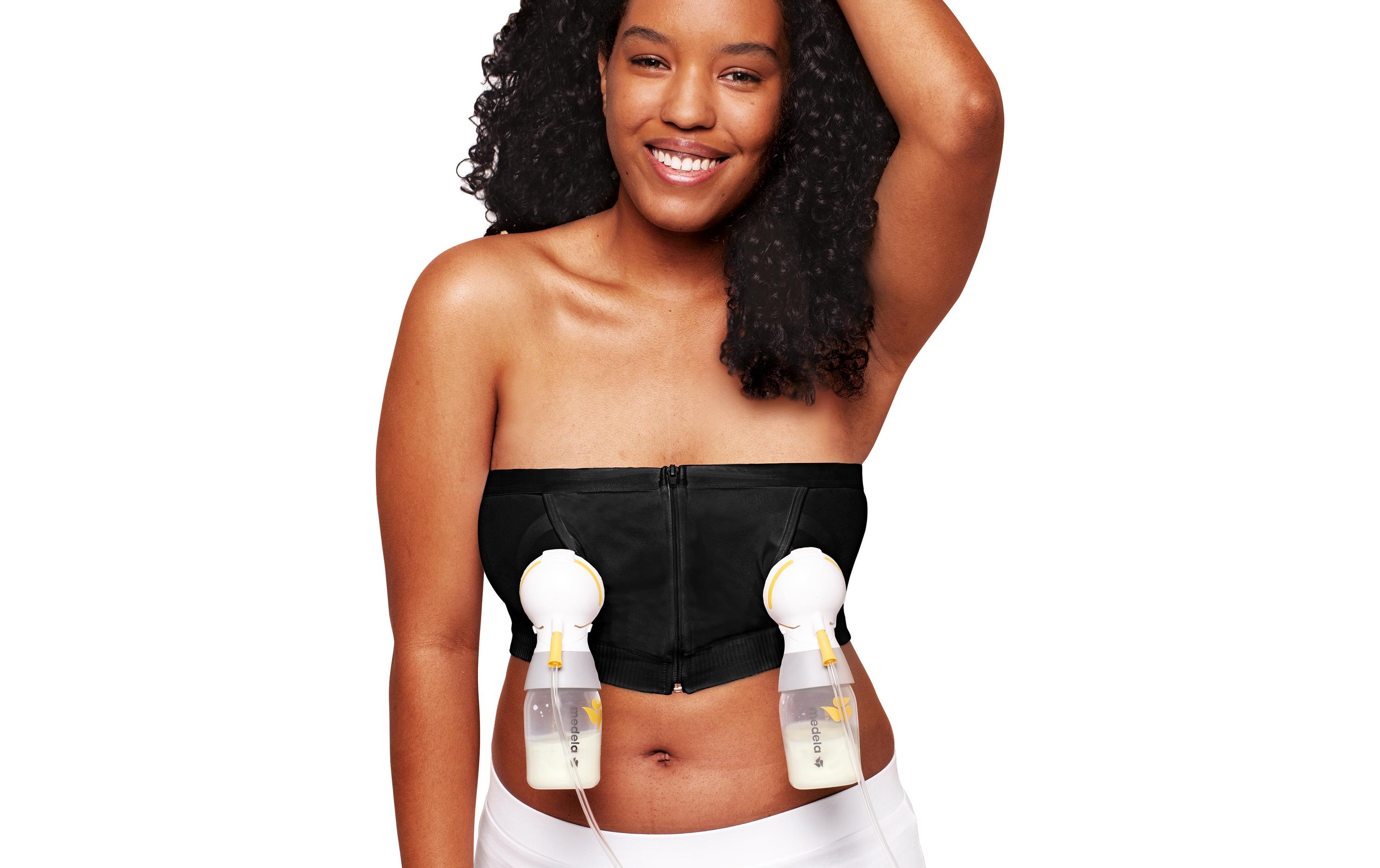 Abpump-BH Hands-free Easy Expression 2.0 Schwarz MFreihändiges Abpumpen einfach und bequem
