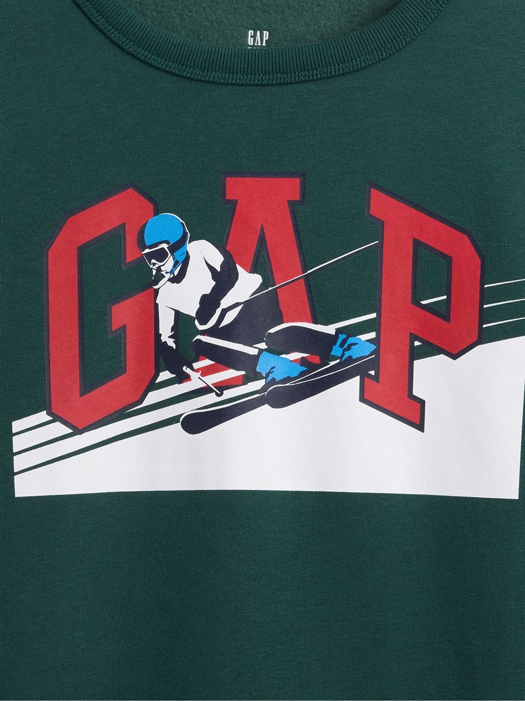 Groen - Gap Crew neck Graphic Sweatshirt (4-13yrs)