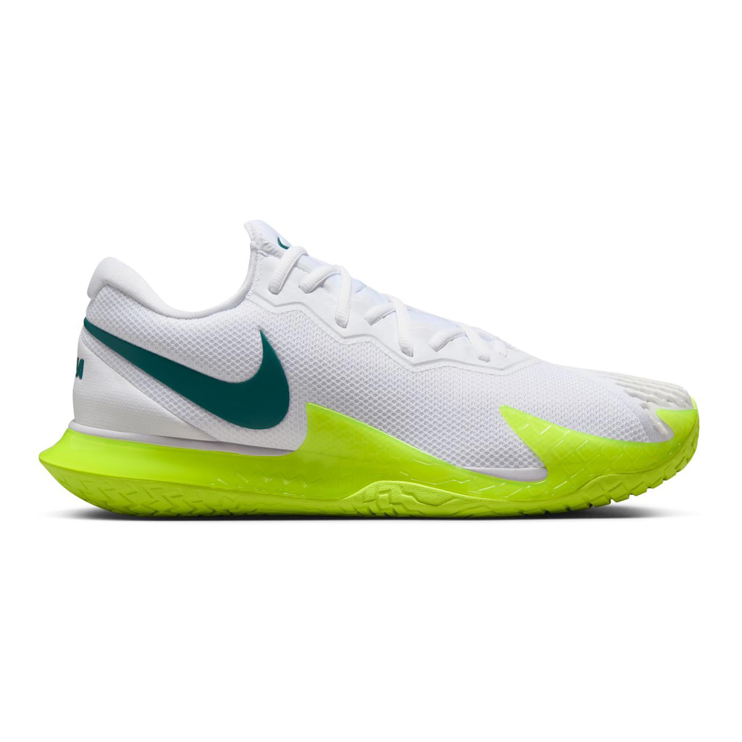 Nike Zoom Vapor Cage 4 Rafa AC Chaussures Toutes Surfaces Hommes - Blanc , Jaunes Fluo