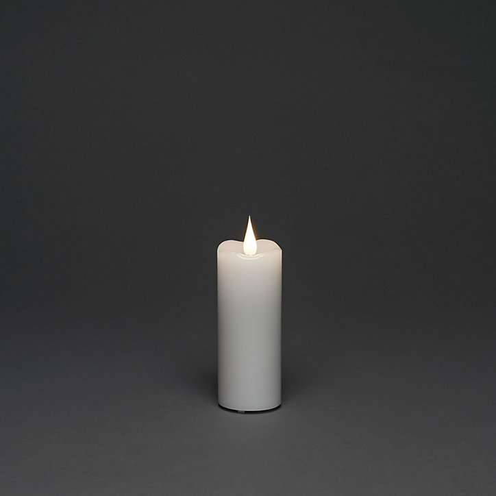 Bougie à LED en cire blanc chaud interieur