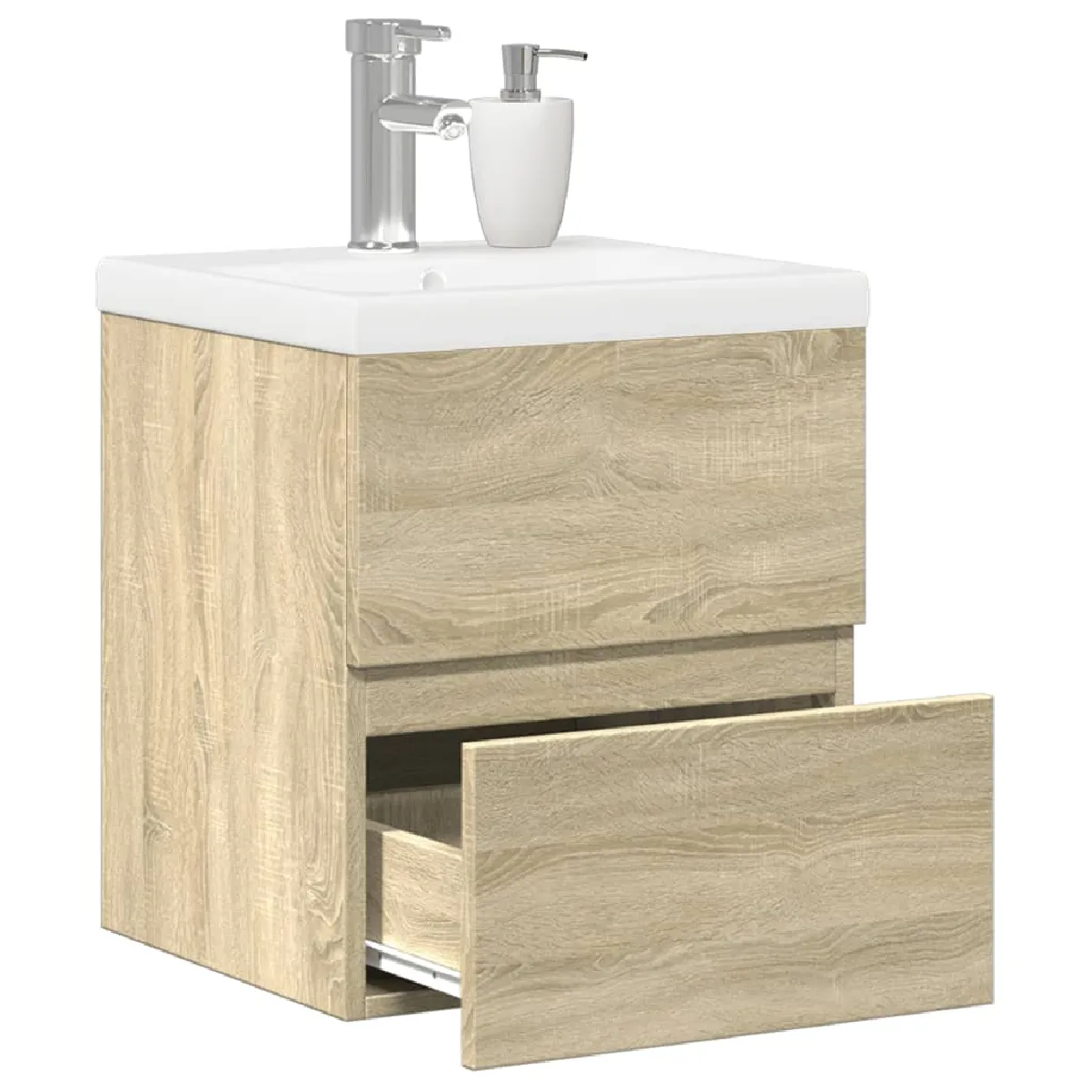 vidaXL Set salle de bain 2 pcs chêne sonoma