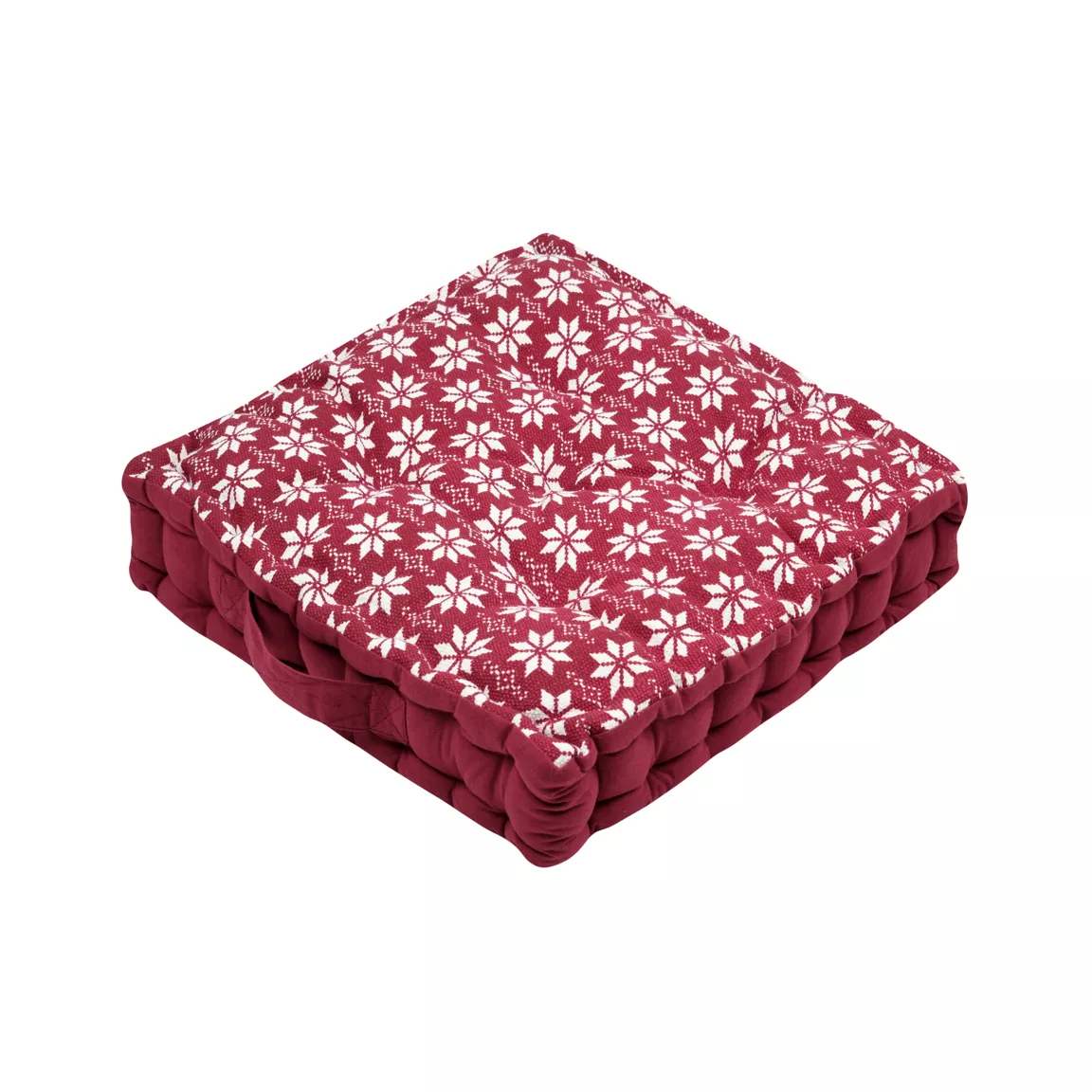 Coussin de sol carré coton (45 x 45 cm) Valgenis Rouge