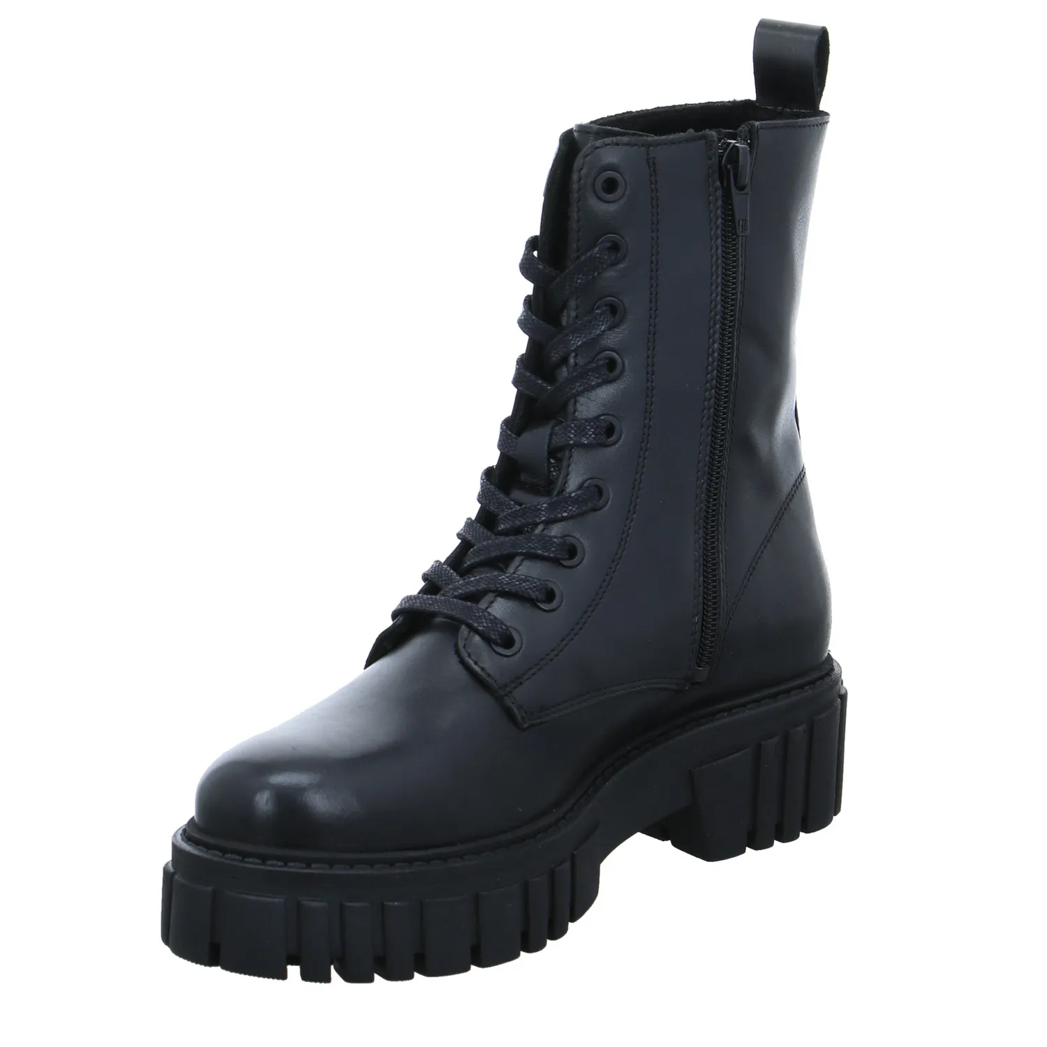 SCHUHENGEL Boot Schwarz Leder