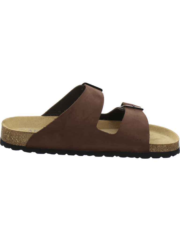 Pantoletten Herren Leder mocca